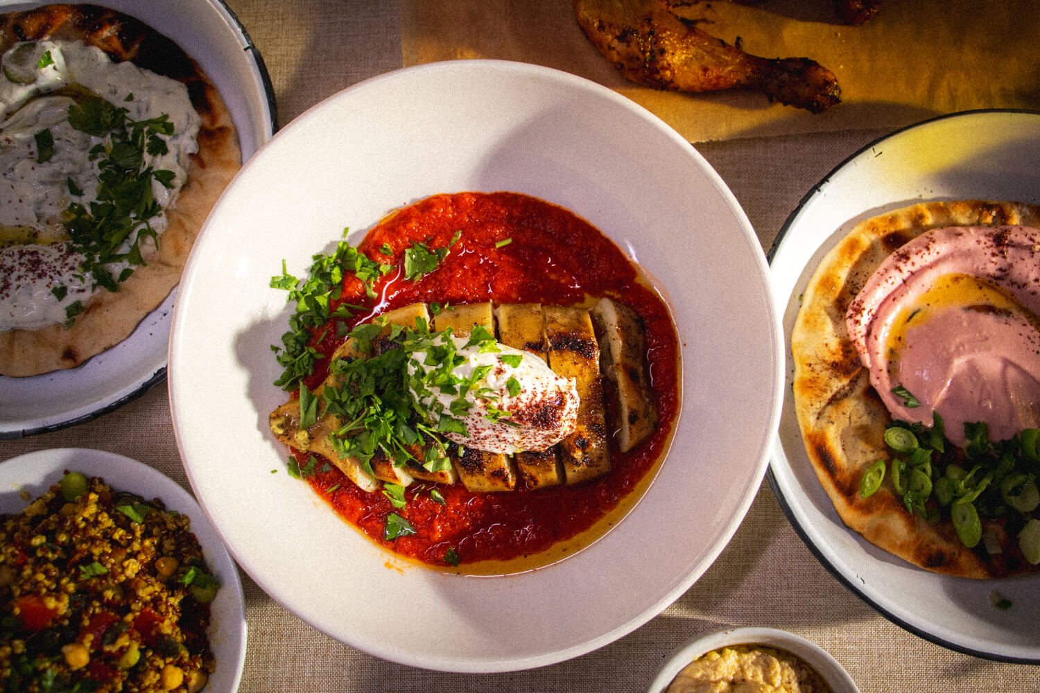 dishes served at the dog croydon by bang bang burger